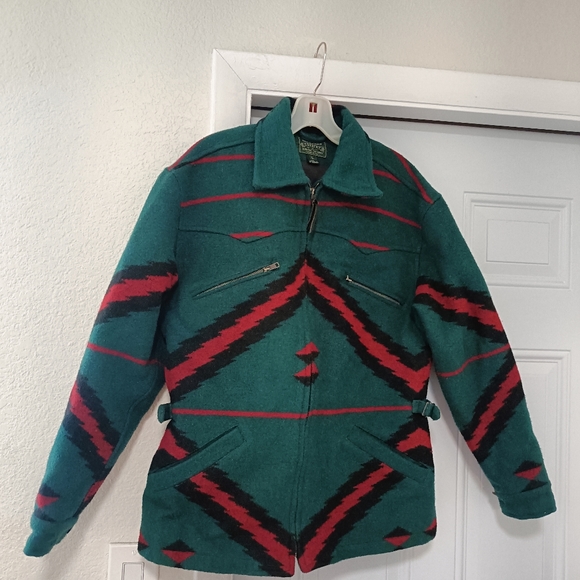 Ralph Lauren Country  southwest Aztec women's jacket wool blend sz L USA RARE - Picture 12 of 15